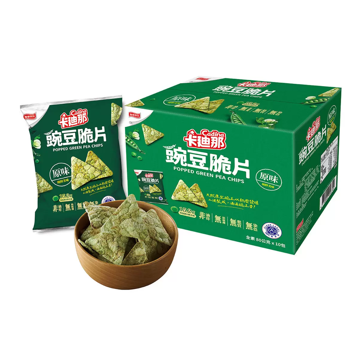 好市多零食推薦- 卡迪那 豌豆脆片